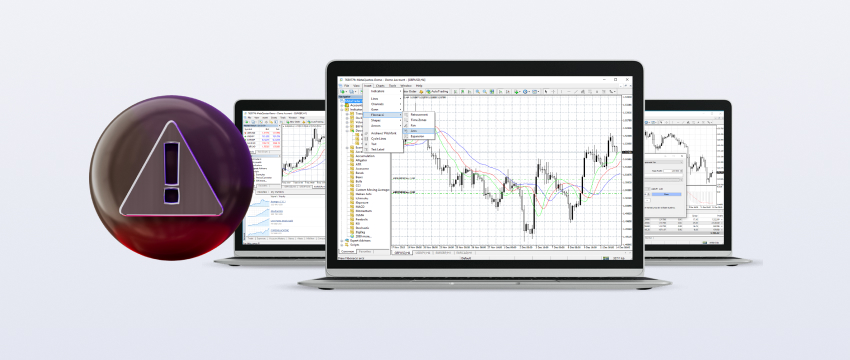 Three laptops with "forex" written on them, illustrating essential tips on avoiding costly trading MT4 mistakes.